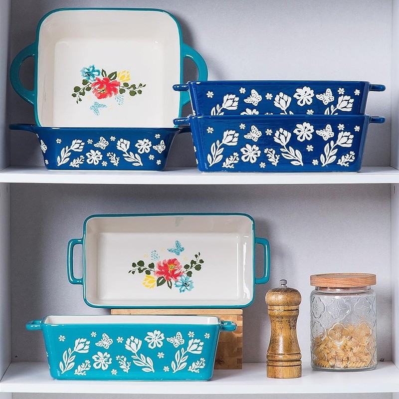 Ceramic Loaf Pan Microwave Oven Dishwasher Safe Baking Dish Multi-functional Use