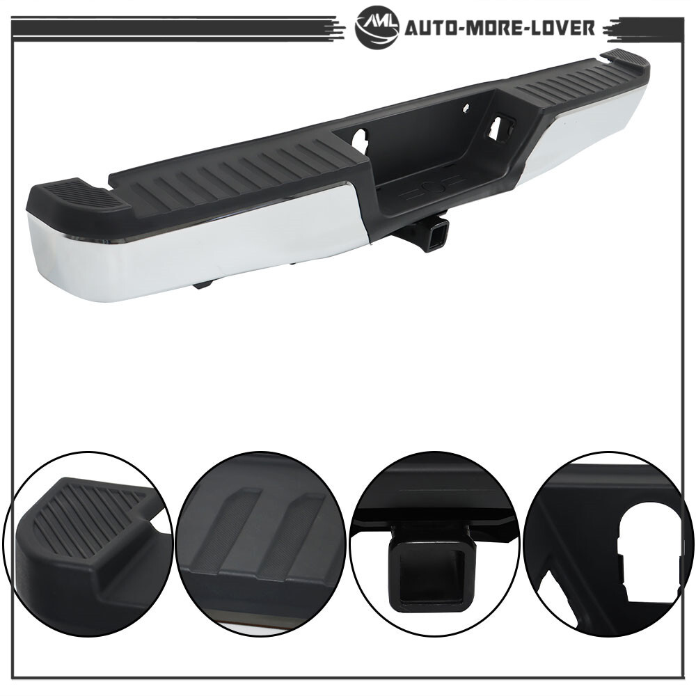 For Ford F-150 2015 2016-2020 2019 Rear Step Bumper Assembly Chrome W/ Max Tow