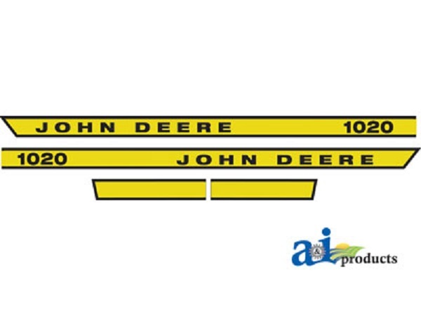 To fit John Deere 1020 tractor decal set