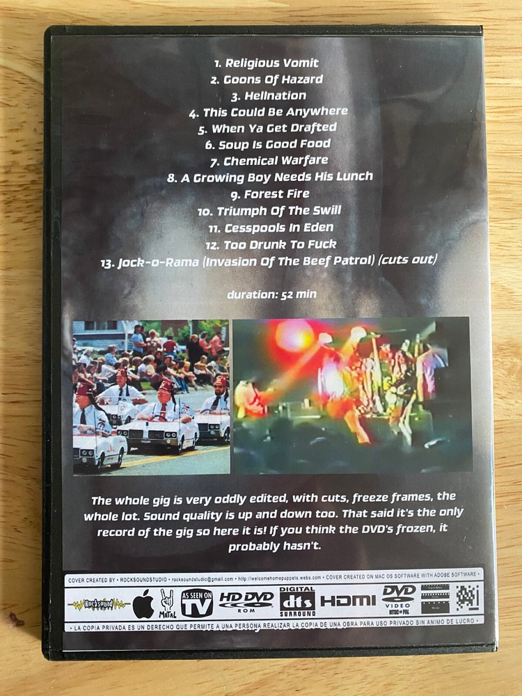 Dead Kennedys - Knock at Your Front Door Live DVD Bulk Item LOT Jello Biafra