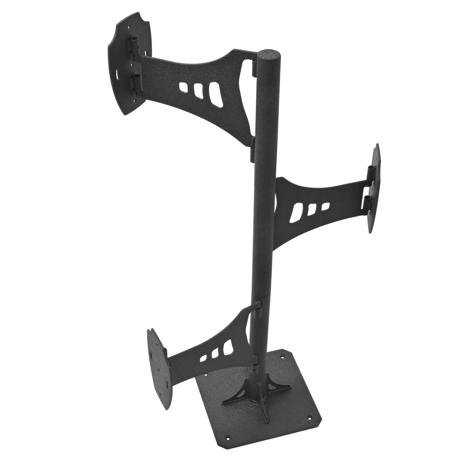 Black Trophy Tree Pedestal Stand Shoulder Mount Style For 3 Taxidermy Display