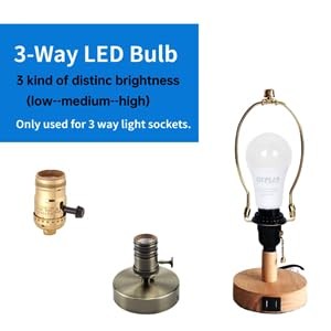 6-Pack 3 Way Light Bulbs Soft White 3000K 50 100 150 Watt 6 Pack 3000k