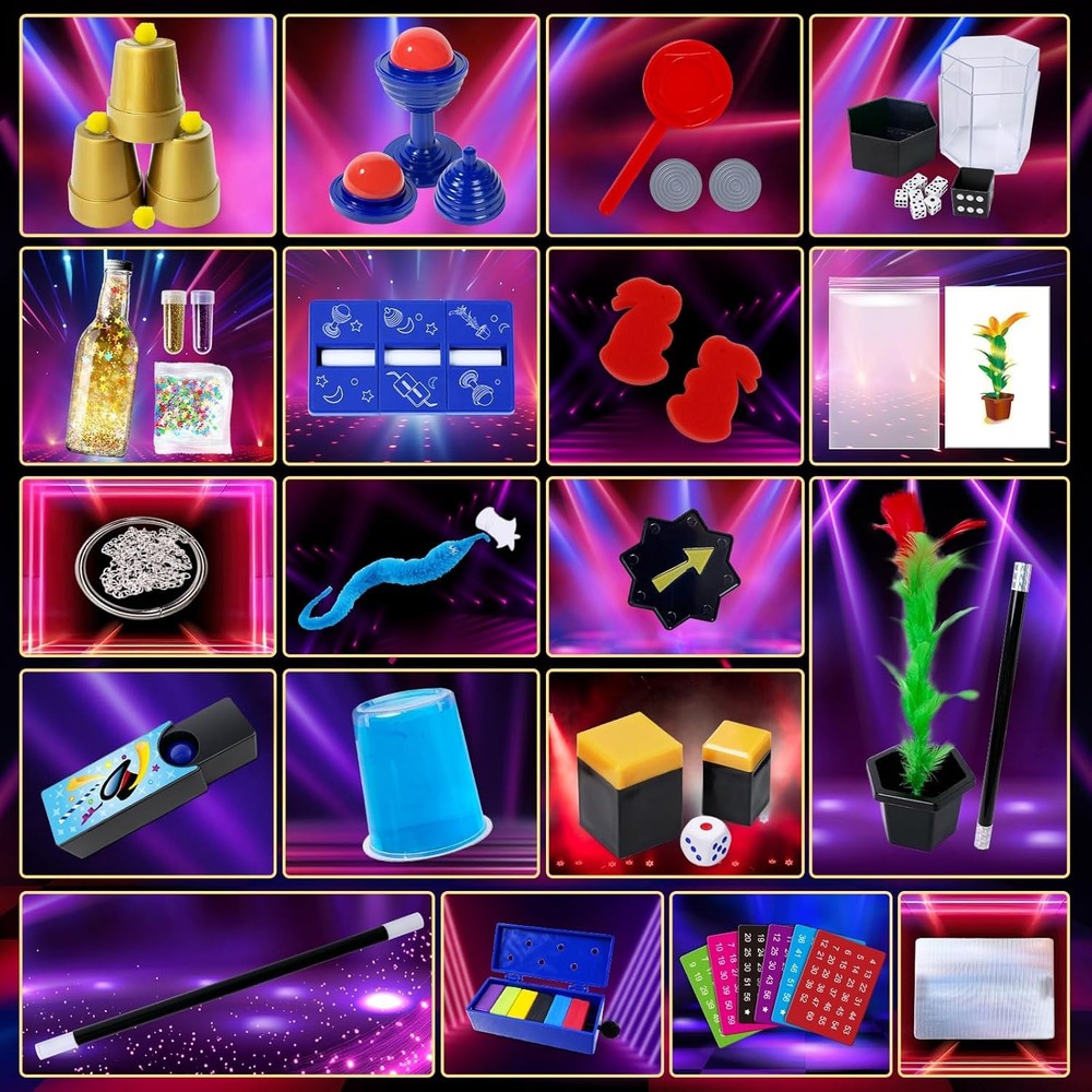 Magic Kit, 50+ Tricks for Kids with Instructions Each...
