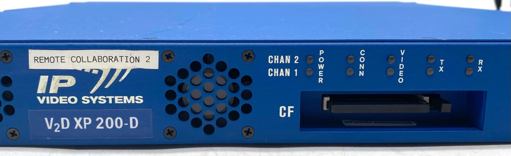 IP VIDEO SYSTEMS V2 D XP 200-D DUAL CHANNEL VIDEO TO DATA ENCODER/DECODER