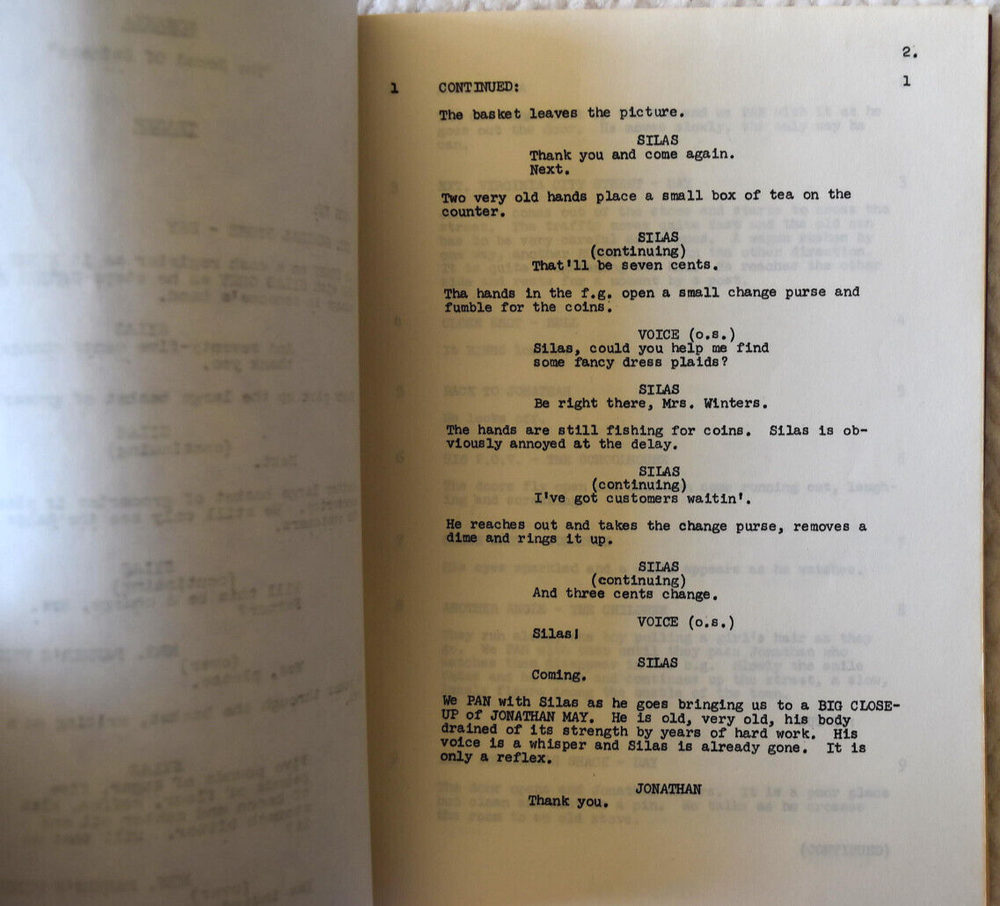 1972 Bonanza "The Sound of Sadness" Original First Draft Screenplay Script