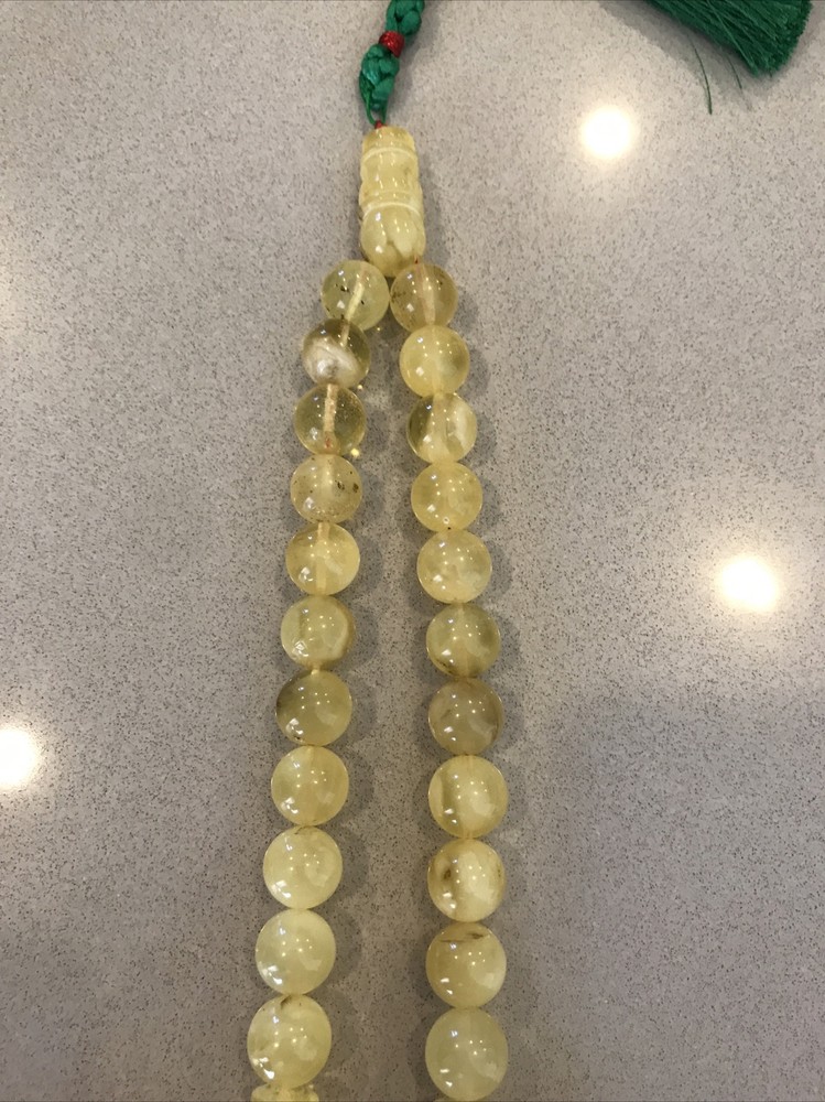 Natural Amber Rosary Beads كهرب حر سوبر كهرمان كهرم كلنكراد سبحة مسباح مسبحة