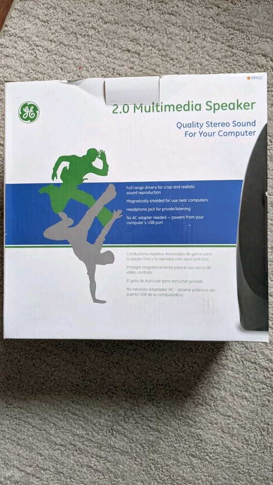 GE 2.0 MULTIMEDIA SPEAKERS--NEW