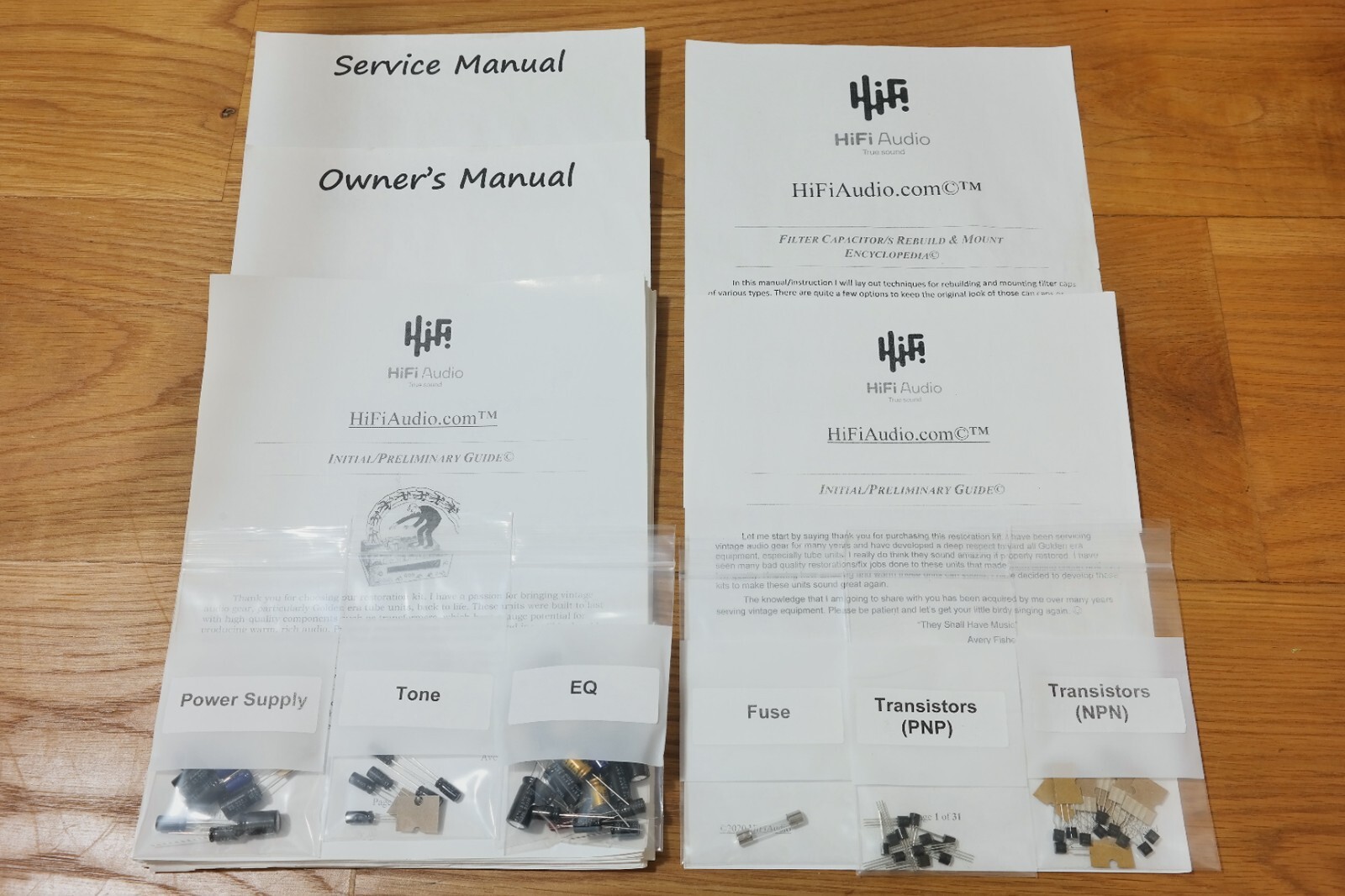 Kenwood C2 preamp capacitor restoration recap repair service rebuild kit fix