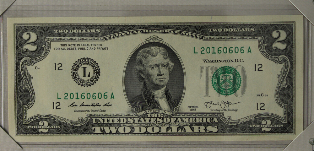 2016 $2 Single Note Set - 2 Notes Dallas & San Francisco Districts - OGP