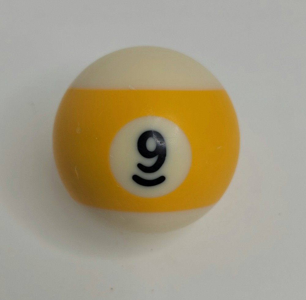 Replacement Pool Ball Billiards #9 - 2-1/4" Vintage