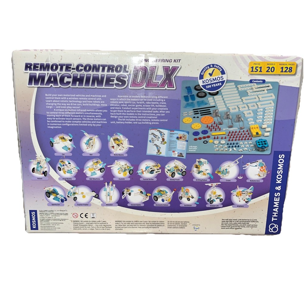Remote Control Machines DLX Thames & Kosmos Science Engineering Kit-New
