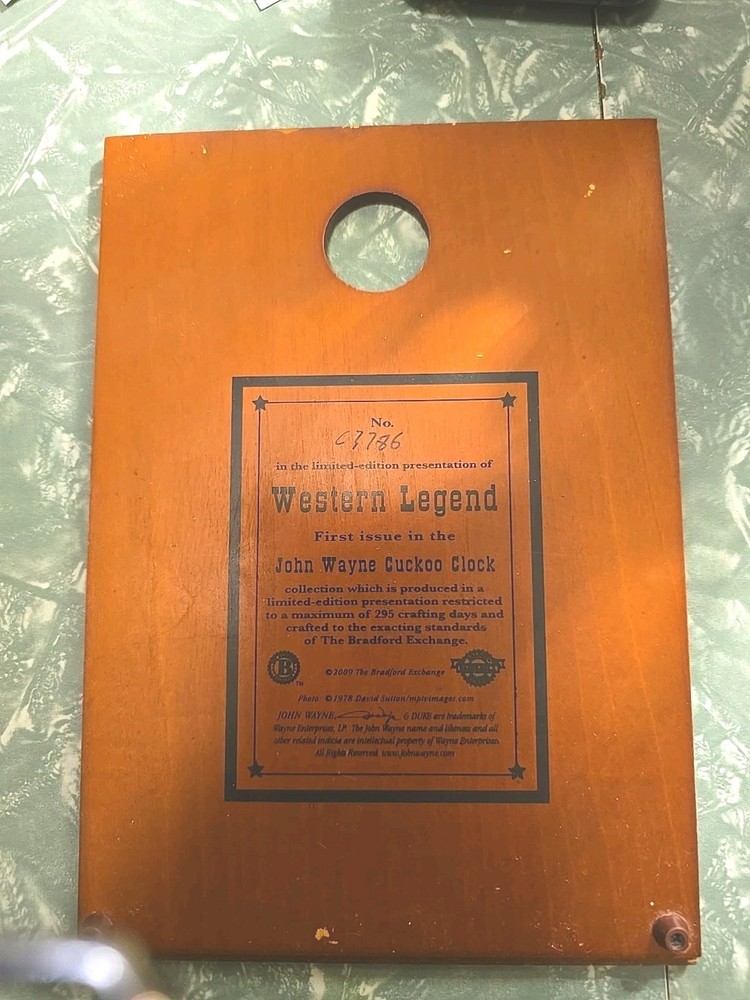 Back For A John Wayne Cuckoo Clock