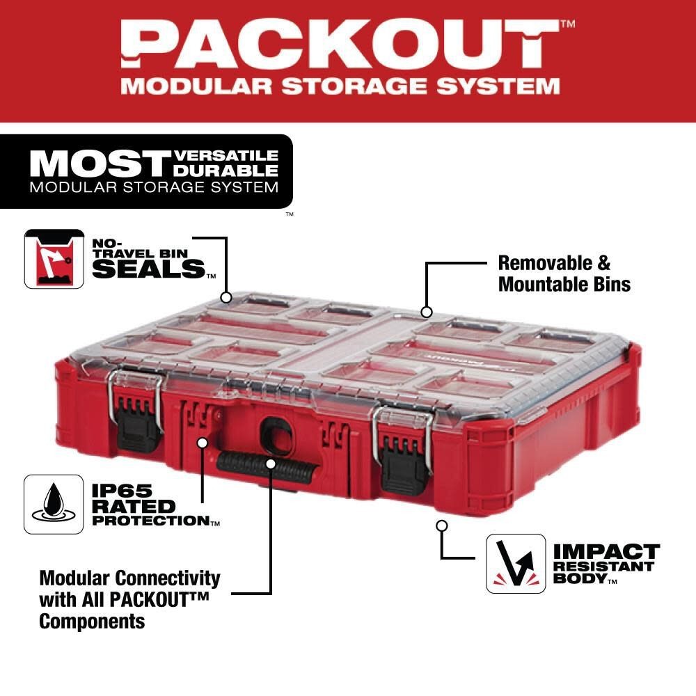 Milwaukee Packout Tool Box - Red (48-22-8430)