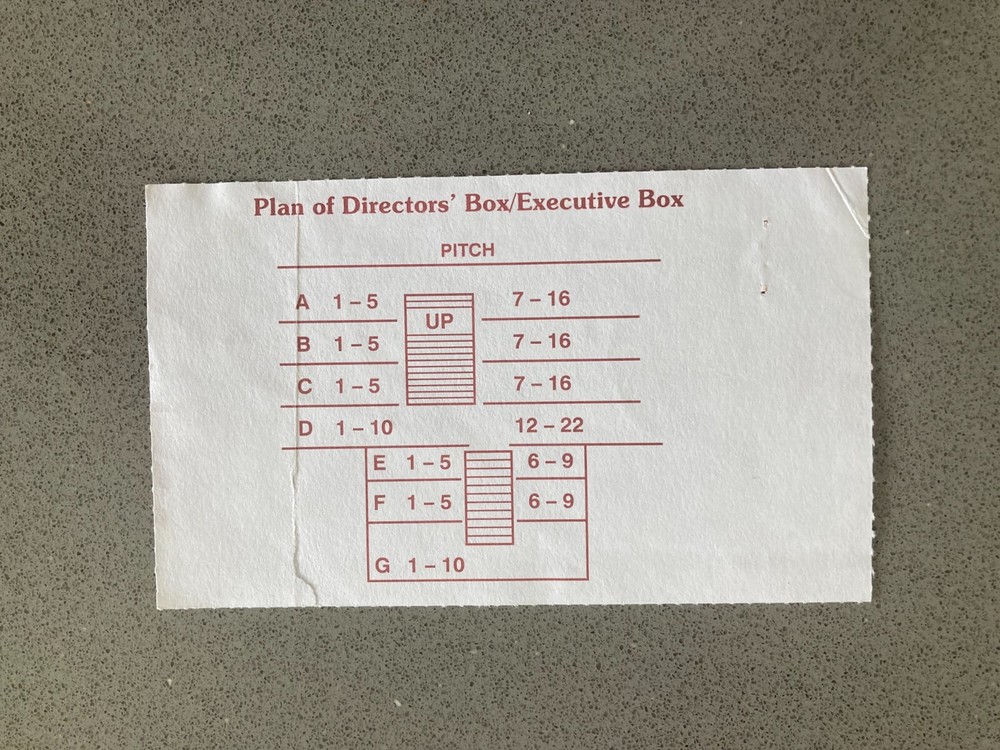 Southampton v Middlesbrough 1996-97 Match Ticket