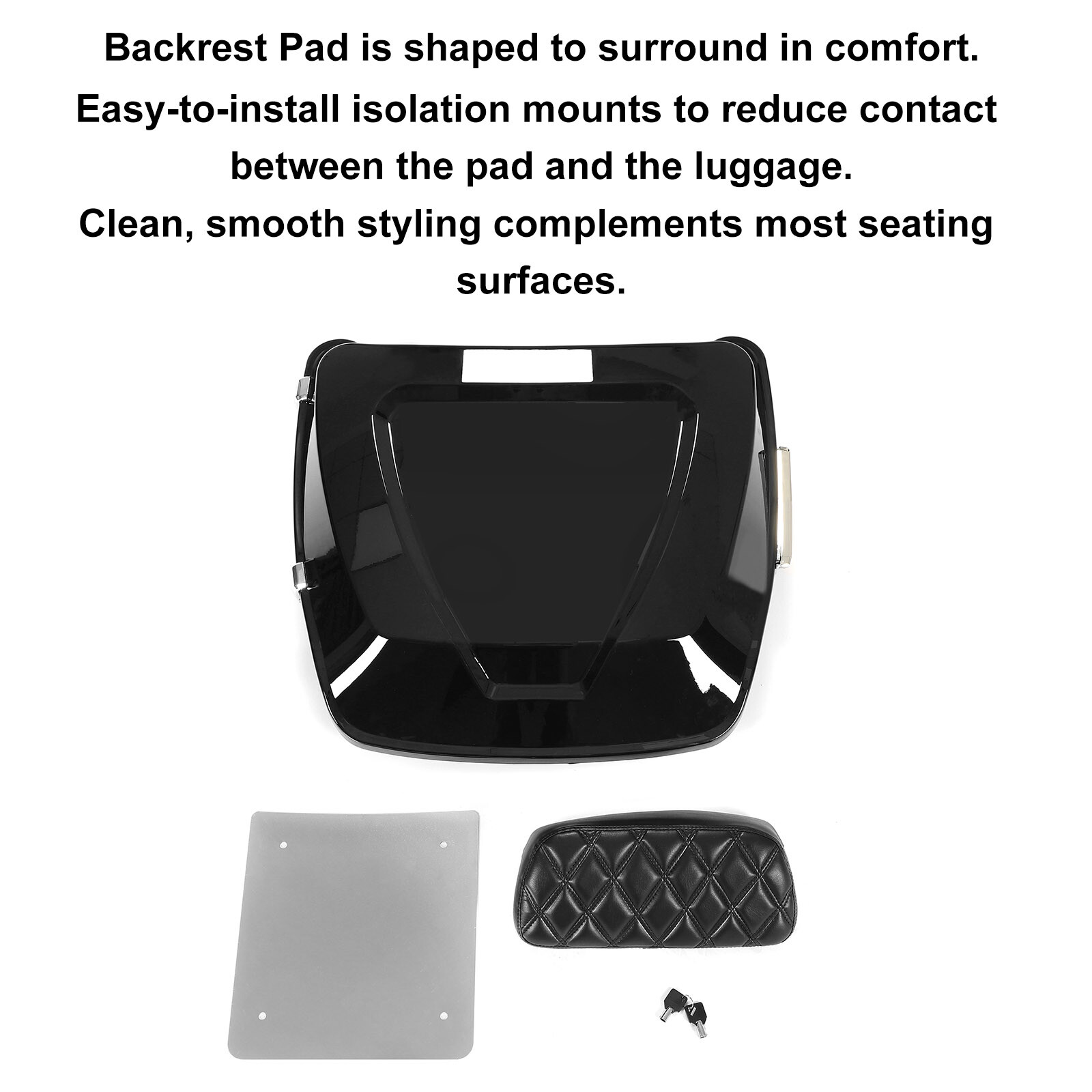 Razor Tour Pack Trunk Tail Box Backrest Base Plate For Harley Street Glide 97-23