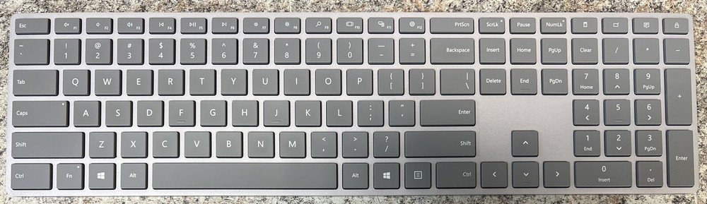 Microsoft Surface Slim Bluetooth Silver REPLACEMENT KEYBOARD KEYCAPS KEYS (1742)