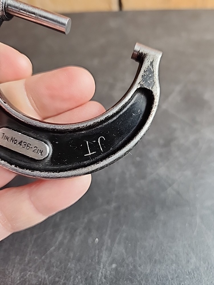 STARRETT # 436 Micrometer 1" - 2" x .0001" Smooth Thimble Movement