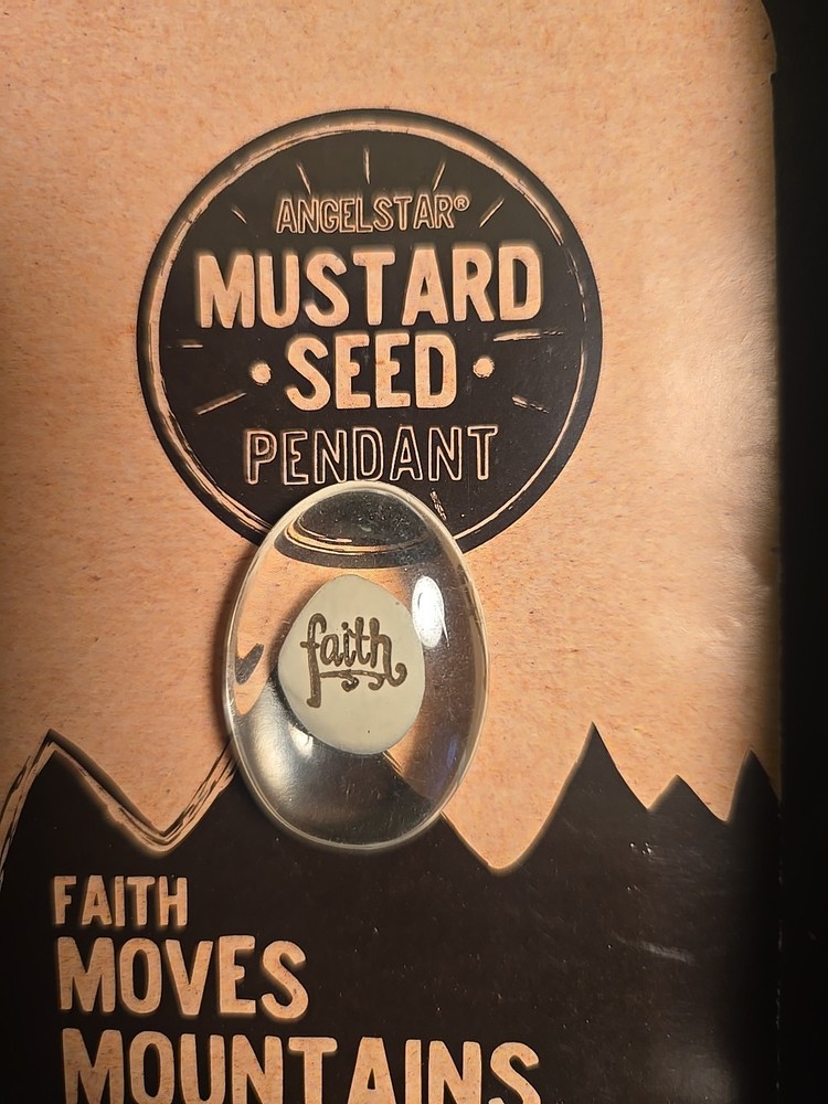 Angelstar "Fairh Moves Mountains" Real Mustard Seed Pocket Token