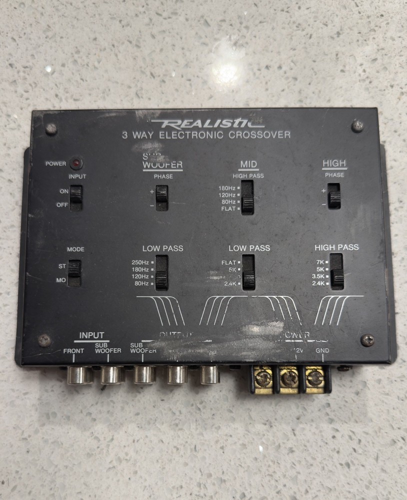 Old school Realistic 3 Way Electronic Crossover Network