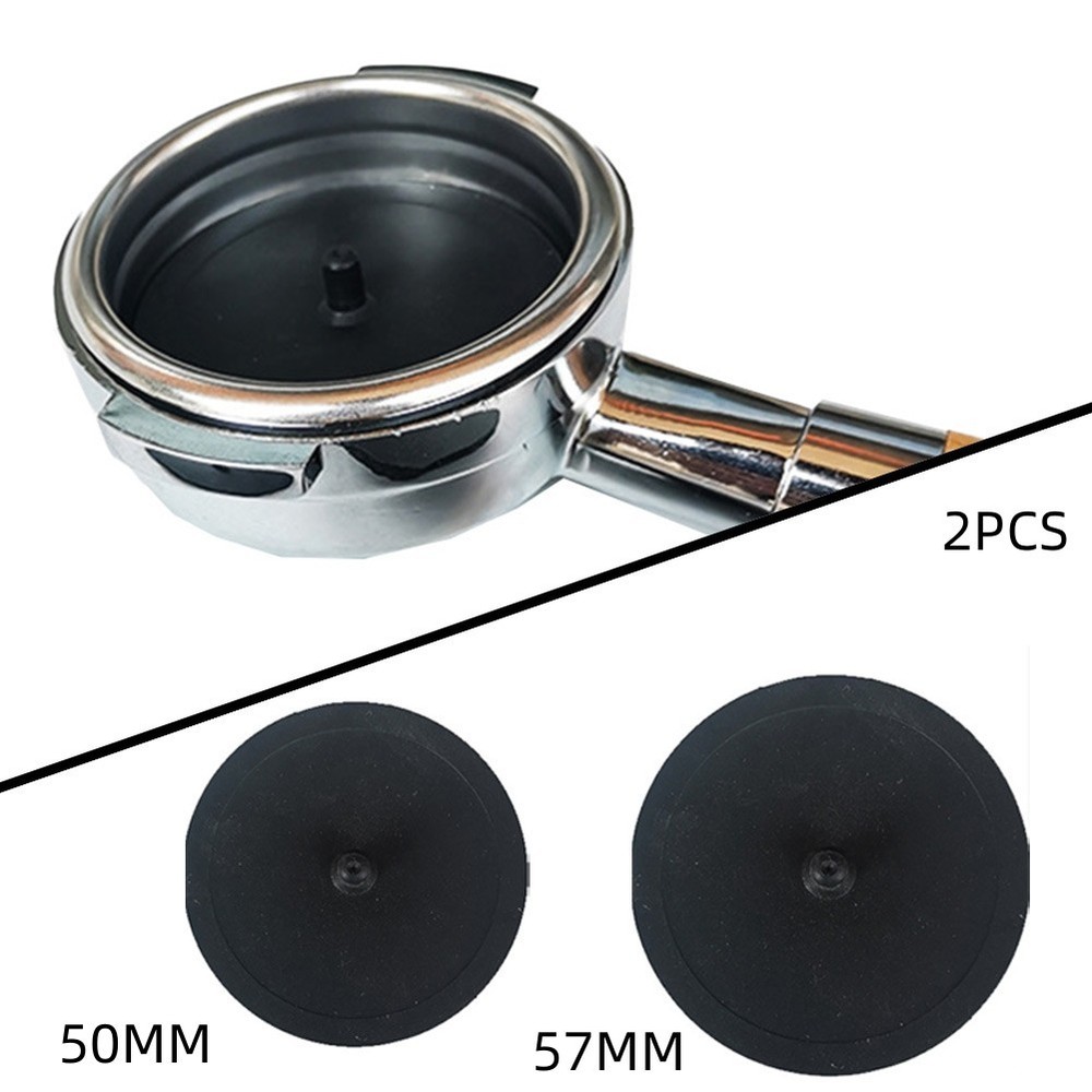 Backflush Disk 2Pcs 50MM 57MM Backflush Disk Black Cleaning Coffee Disc Insert