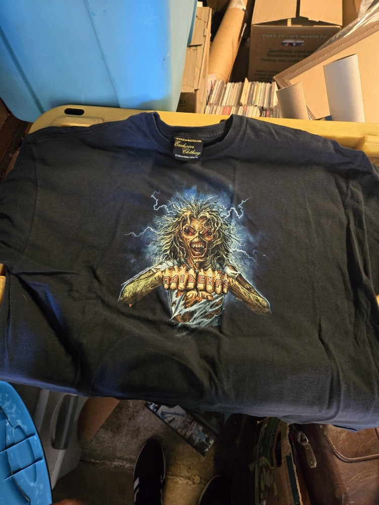 IRON MAIDEN EXTRA EXTRA LARGE MAIDEN FACE TEE SHIRT DELETED STYLE KILLER 2XL