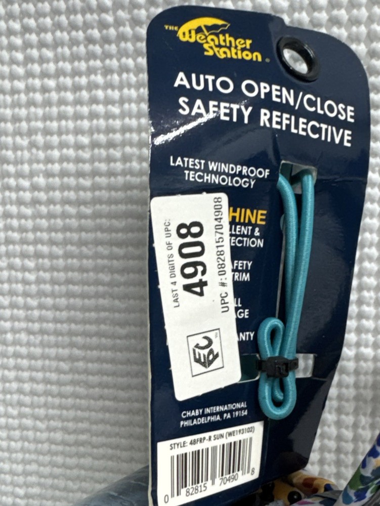 The Weather Station Automatic Open /Close Multicolor Umbrella