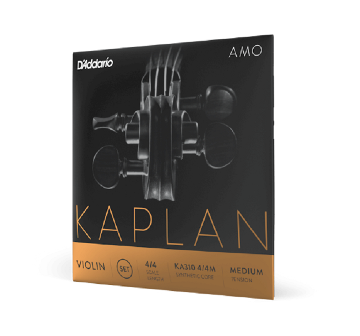 Kaplan Amo Violin Strings KA310 4/4 M Medium Tension 4/4 Scale D'Addario