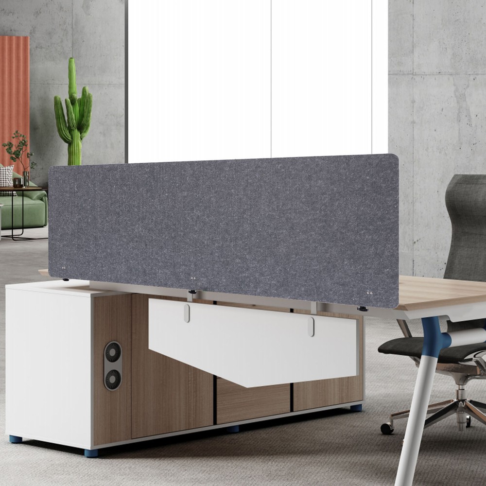 Office Table Partition Desk Divider Desktop Privacy Panel 150*60.45*2.54 cm