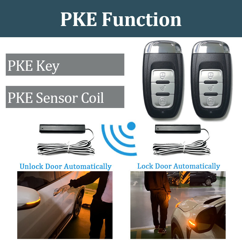 Car Switch Keyless Entry Engine Alarm Push Button Remote Starter Stop System