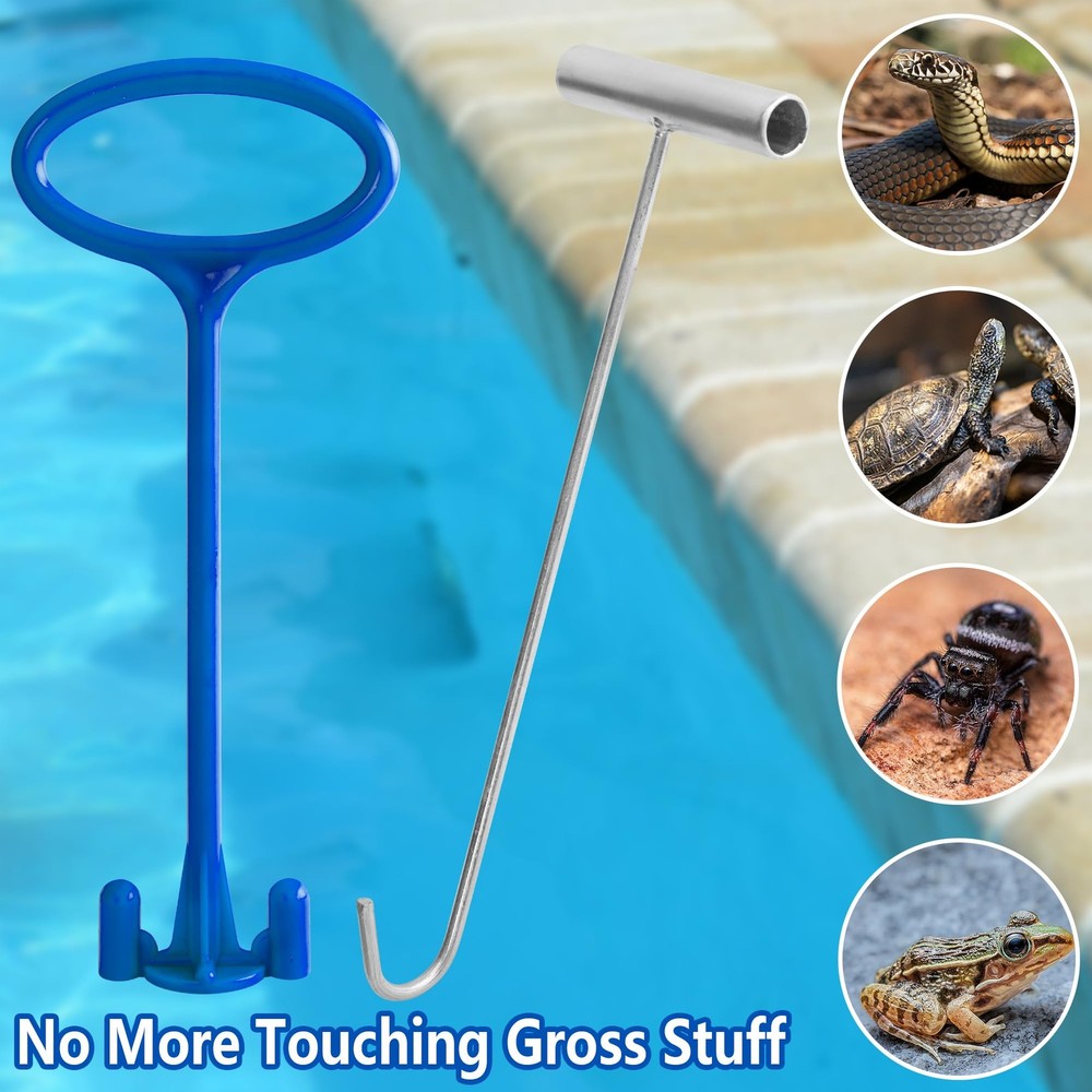 Skimmer Basket Handle Universal Pool Baskets Hook Tool with Inground Swimming