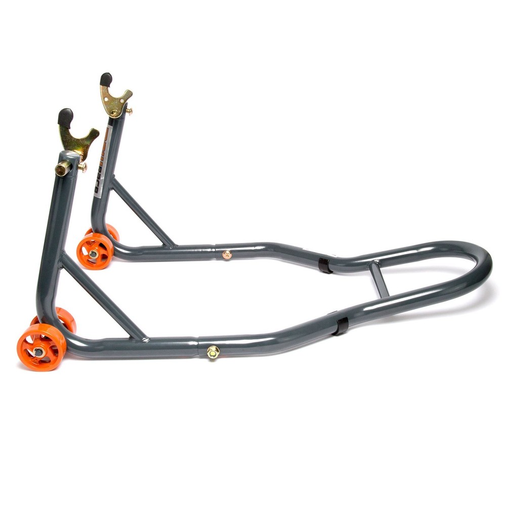 Motorcycle Front and Rear Paddock Stand with V-Adapter Combo Pack