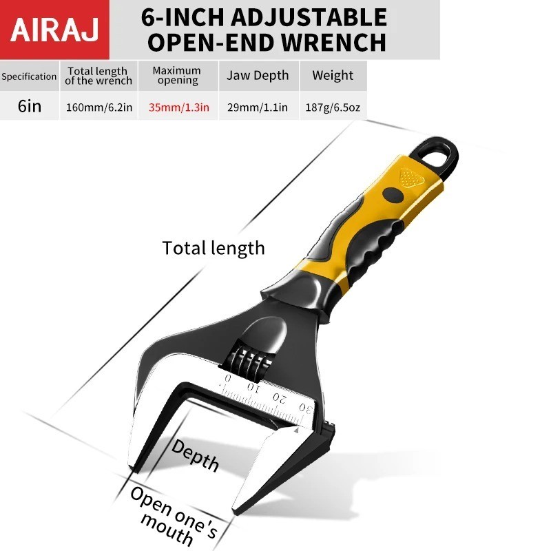 Adjustable Bathroom Wrench Multi-Functional Plumbing Tool