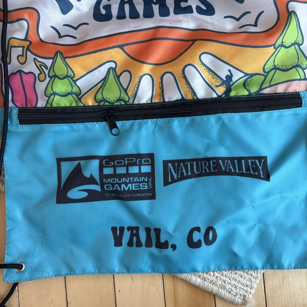 GoPro Mountain Games Pull String Bag Nylon Lightweight Vail Colorado