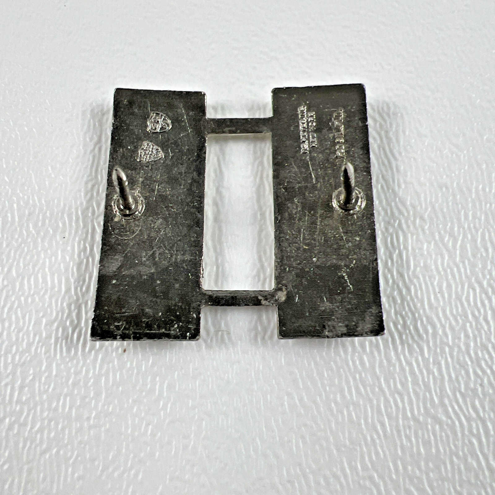 U.S. Army WWII Military Captain Bar Rank Lapel Pin 1/20 Silver Filled SF