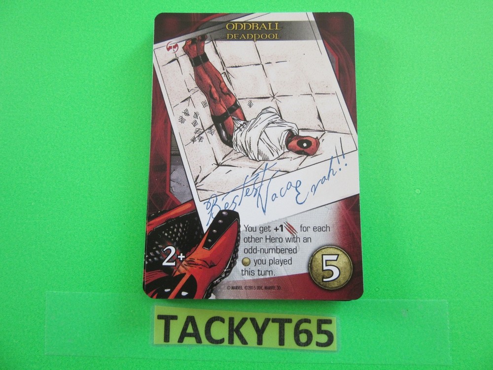 2015 UD MARVEL 3D LEGENDARY DECK PLAYING CARD DEADPOOL ODDBALL