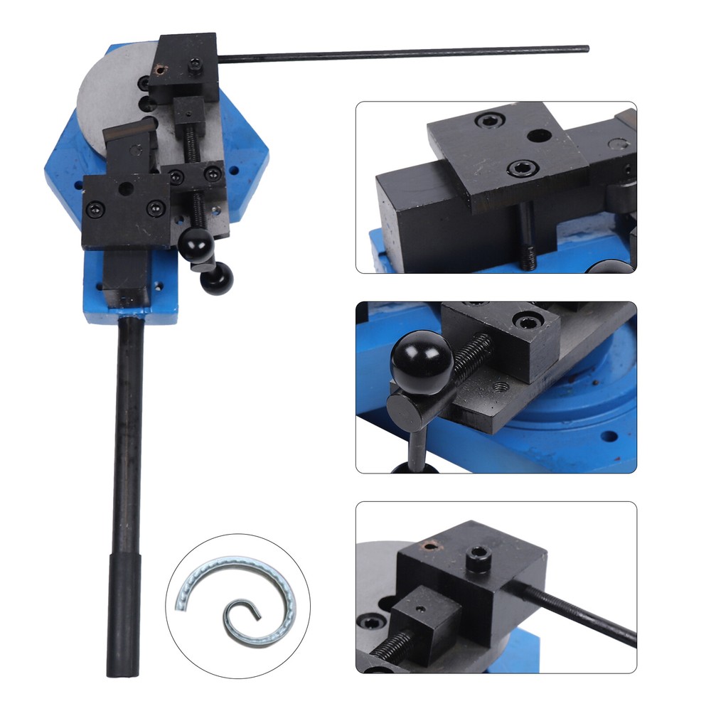 Bender Flat Round Square Angle Bar Bending Machine Metal Scroll Bender Tool!