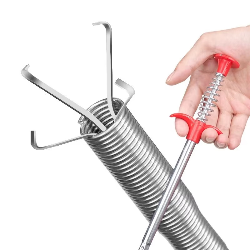 60Cm Spring Pipe Dredging Tools, Drain Snake, Drain Cleaner Sticks Clog Remover