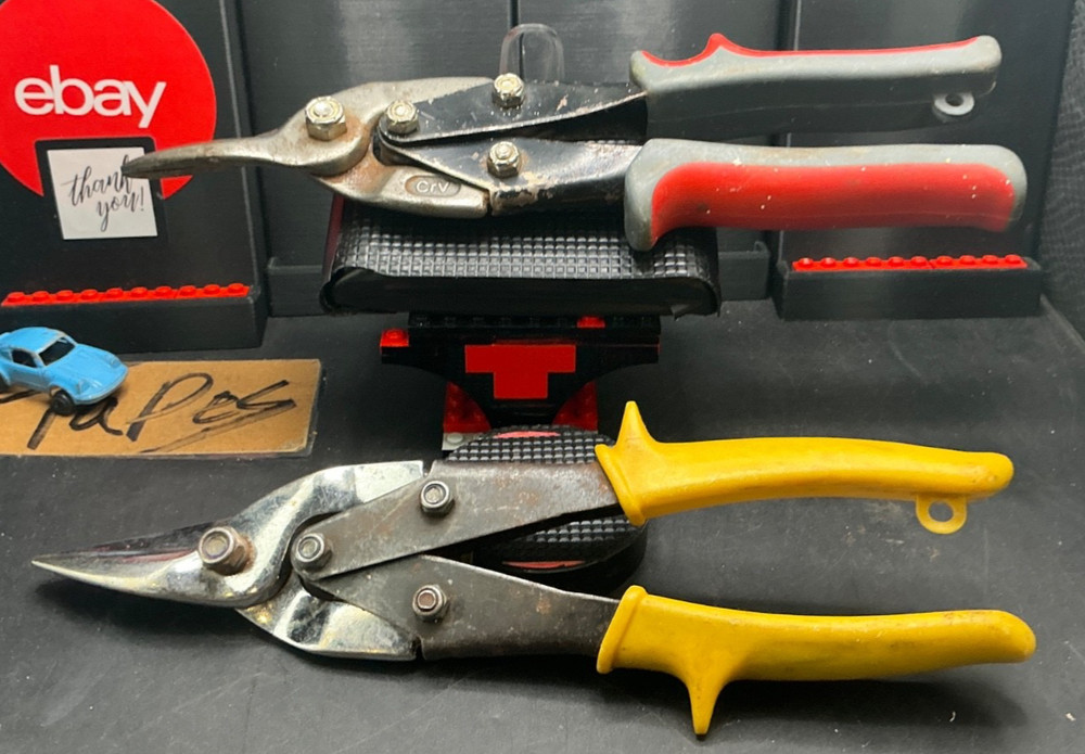 workforce / unbranded - offest - straight tin snips 2pc lot used 📦