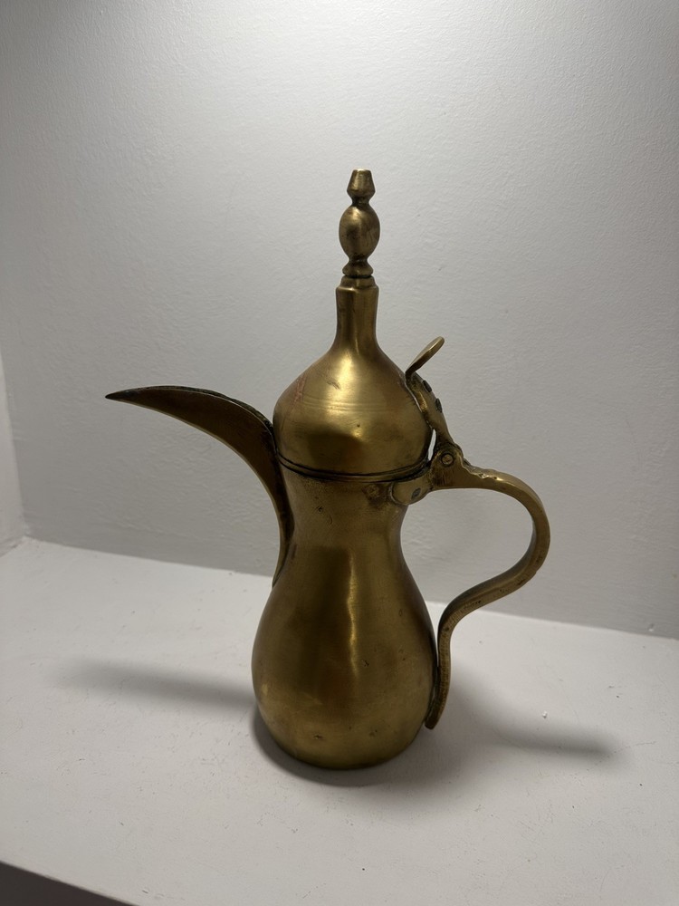 Authentic Antique 19th Cent Middle Eastern Dallah Coffee Pot. HEAVY !