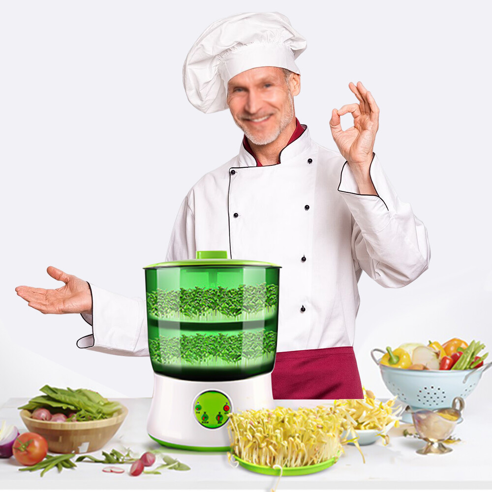 Bean Sprouter Fully Automatic Bean Seed Sprout Machine Maker 2 Layers Food Grade