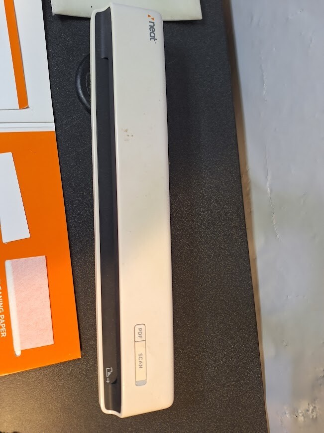 Neat Receipts Scanner with original documentation and scanner maintenance