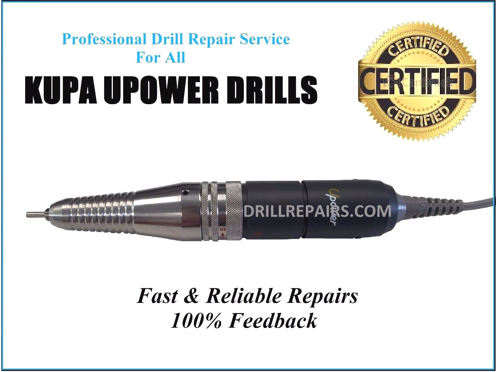 Repair Service For All KUPA UPower UP200 Nail Drill Handpiece UG12 UG14 SUG12