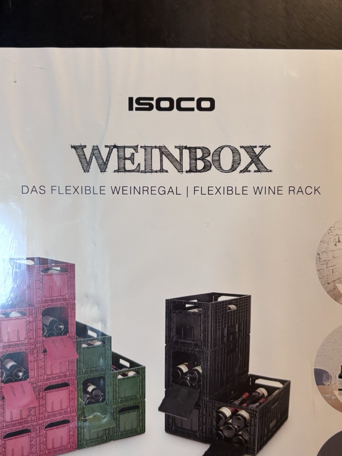 Isoco Weinbox Flexible Plastic Wine Rack Made in Germany