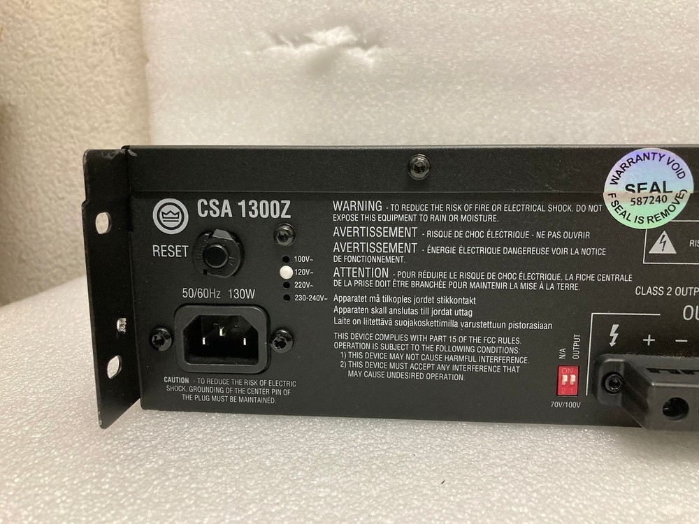 JBL CSA1300Z DRIVECORE Amplifier