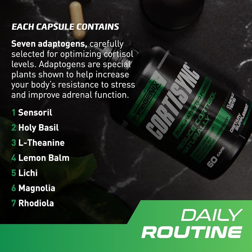PrimeGENIX CortiSync - Reduce Cortisol, Increase Energy, Improve Focus