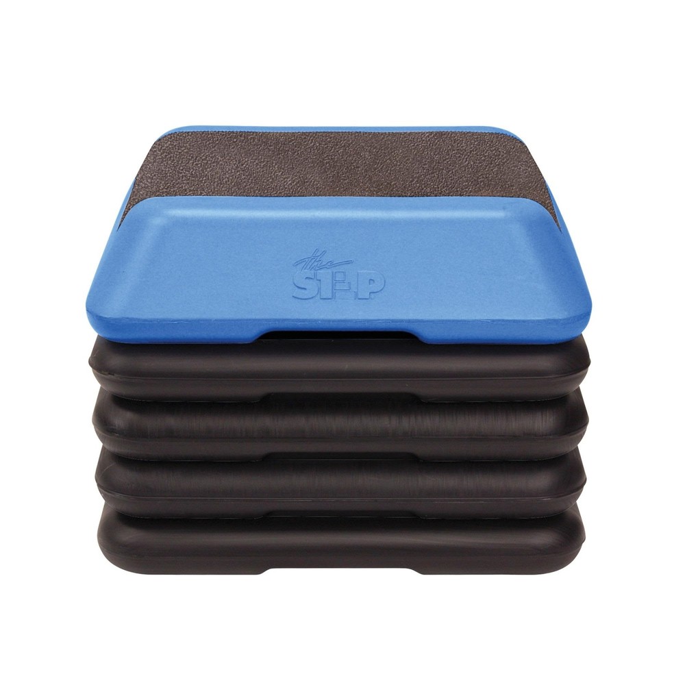 Adjustable High Step Aerobic Platform with 4 Risers, Home Gym Workout Equipme...