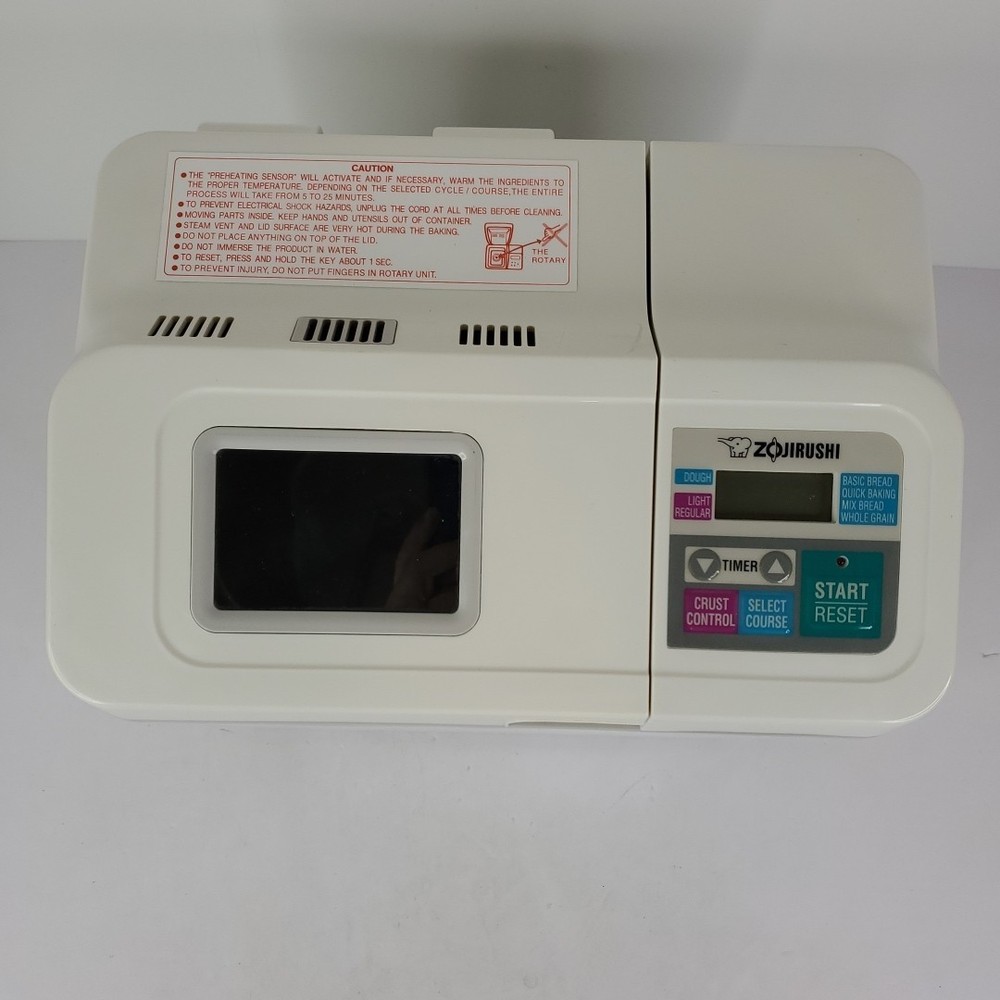Zojirushi BBCC-Q15 Bread Machine Maker Automatic 1.5lb Loaf~Tested
