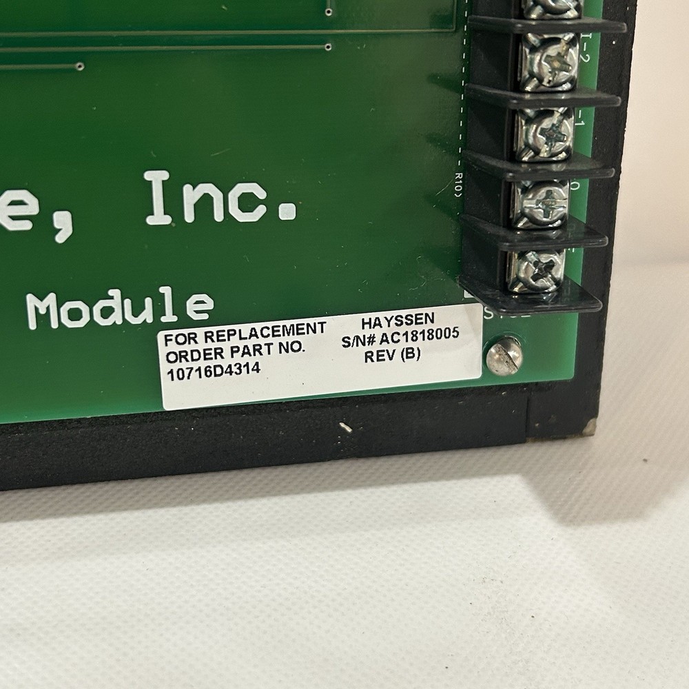 HAYSSEN MICRO-LOGIC 10716D4314 CONTROL KEYPAD DISPLAY BOARD