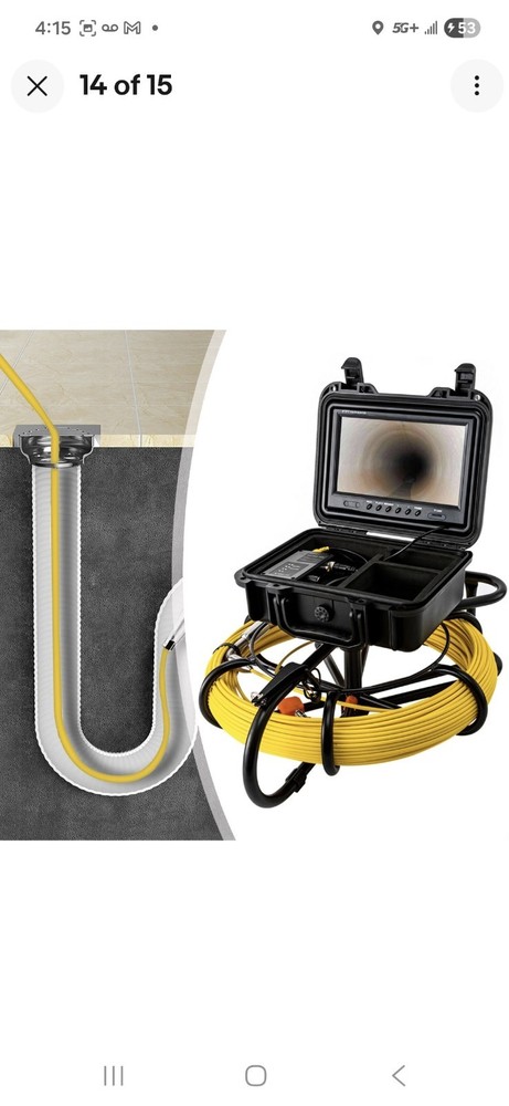 Vevor Pipe inspection Camera 9” Screen