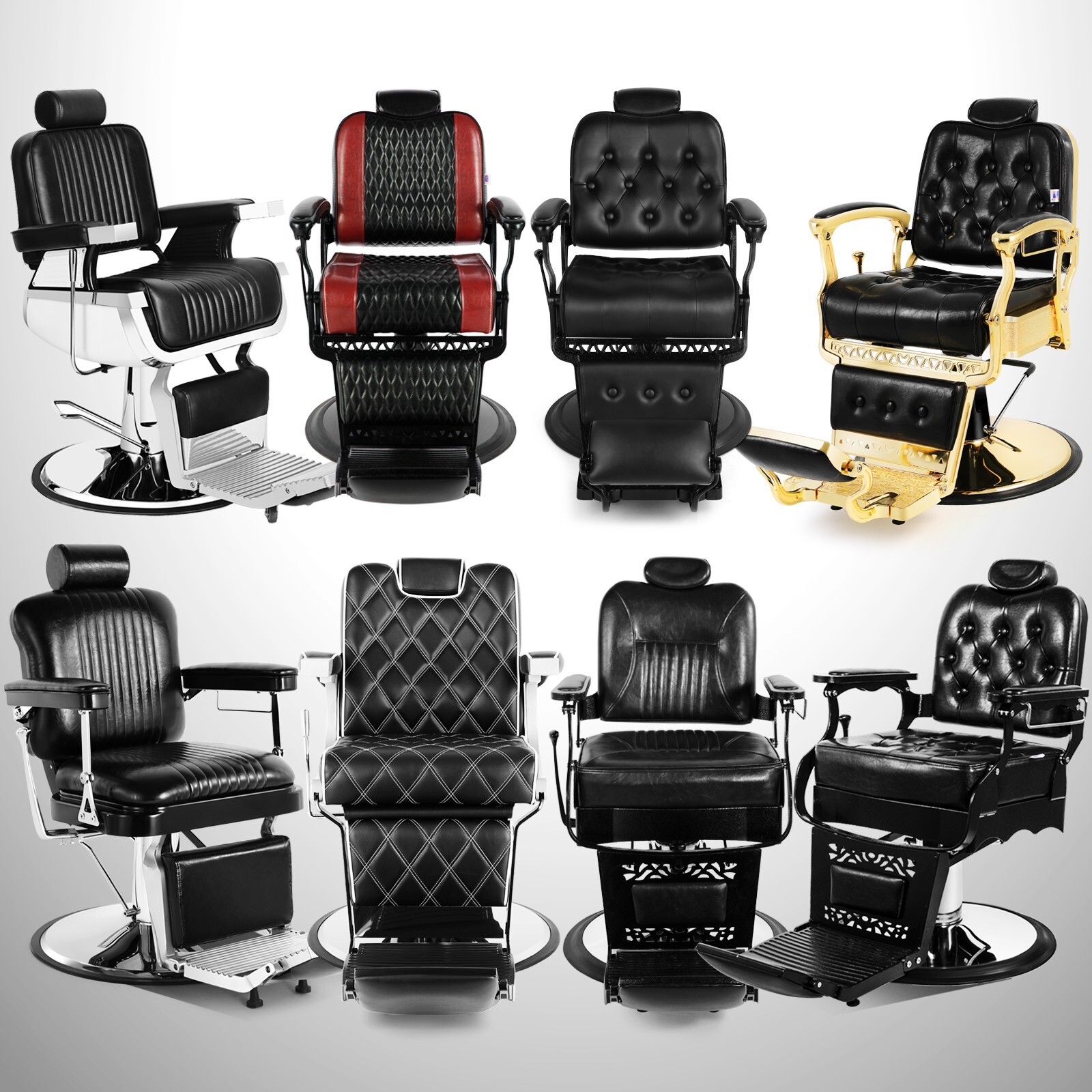 Artist Hand Heavy Duty Hydraulic Barber Chair All Purpose Recline Salon Stylist